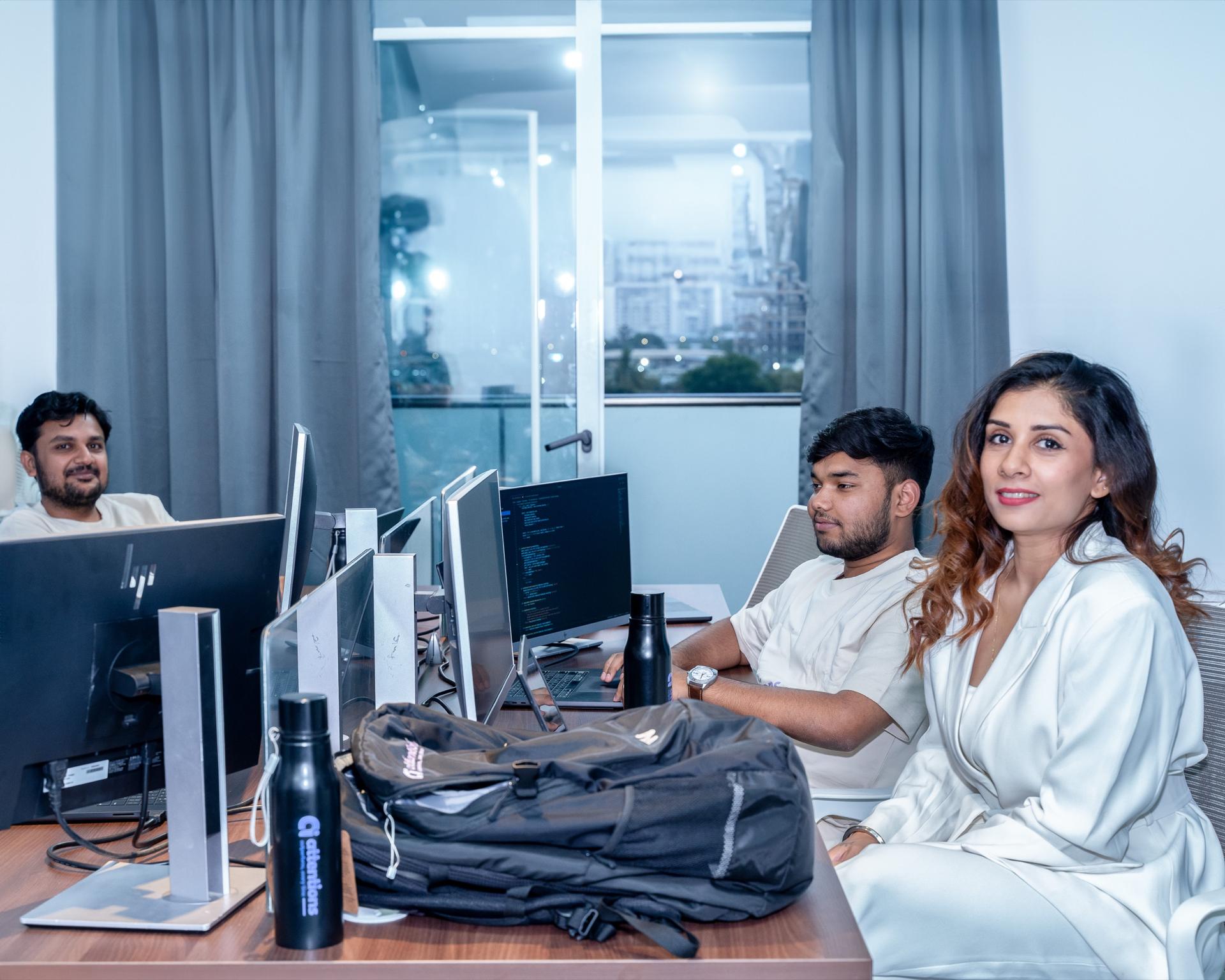The Pune office on a build evening